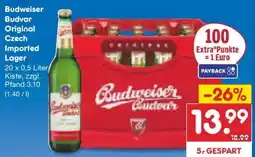 Netto Marken-Discount Budweiser Budvar Original Czech Imported Lager Angebot