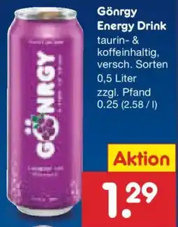 Netto Marken-Discount Gönrgy Energy Drink Angebot