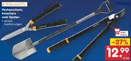 Netto Marken-Discount FISKARS Heckenschere, Astschere oder Spaten Angebot