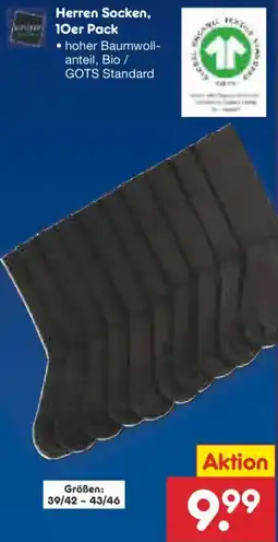 Netto Marken-Discount Herren Socken, 10er Pack Angebot