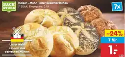 Netto Marken-Discount Kaiser-, Mohn- oder Sesambrötchen Angebot