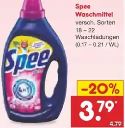 Netto Marken-Discount Spee Waschmittel Angebot