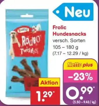 Netto Marken-Discount Frolic Hundesnacks Angebot