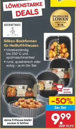 Netto Marken-Discount Silikon Backformen für Heißluftfritteusen Angebot