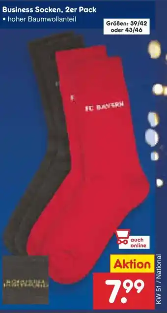 Netto Marken-Discount Business Socken, 2er Pack Angebot