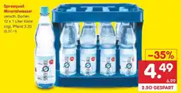 Netto Marken-Discount Spreequell Mineralwasser Angebot