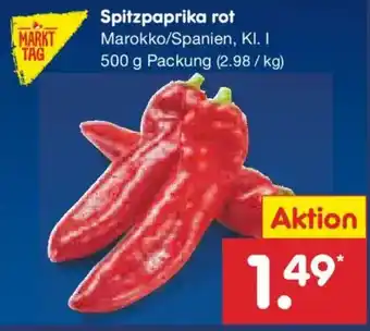 Netto Marken-Discount MARKT TAG Spitzpaprika rot Angebot
