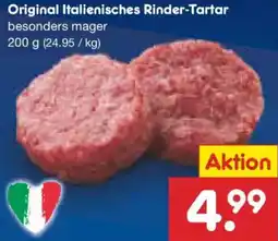 Netto Marken-Discount Original Italienisches Rinder Tartar Angebot