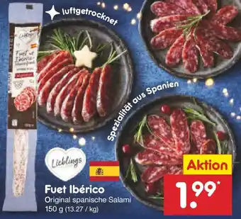 Netto Marken-Discount Lieblings Fuet Ibérico Angebot