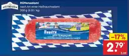Netto Marken-Discount Hüttensalami Angebot
