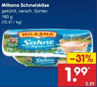 Netto Marken-Discount Milkana Schmelzkäse Angebot