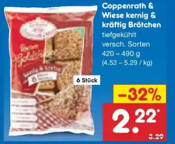 Netto Marken-Discount Coppenrath & Wiese kernig & kräftig Brötchen Angebot