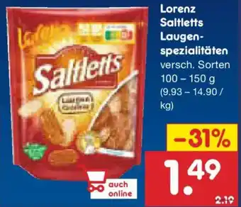 Netto Marken-Discount Lorenz Saltletts Laugenspezialitäten Angebot