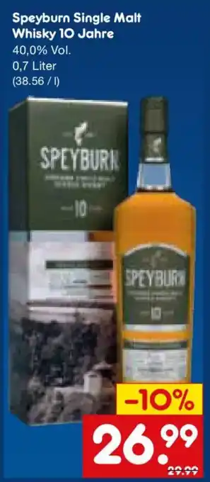 Netto Marken-Discount Speyburn Single Malt Whisky 10 Jahre Angebot