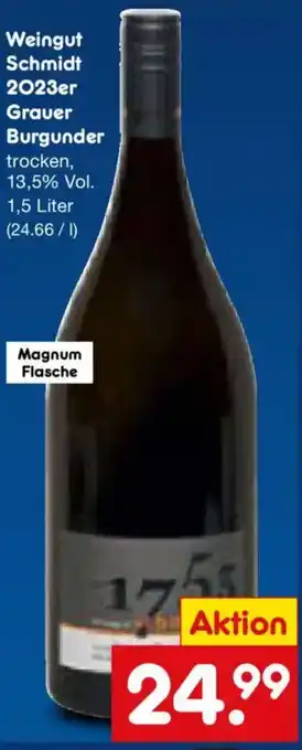 Netto Marken-Discount Weingut Schmidt Grauer Burgunder Angebot