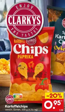 Netto Marken-Discount CLARKYS Kartoffelchips Angebot