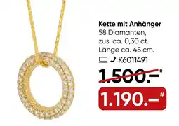 Galeria MONCARA Kette mit Anhänger Angebot