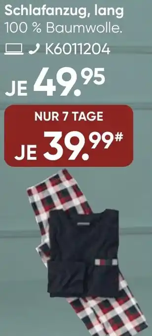 Galeria Schlafanzug, lang Angebot