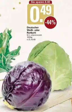 WEZ Deutscher Weiß- oder Rotkohl Angebot