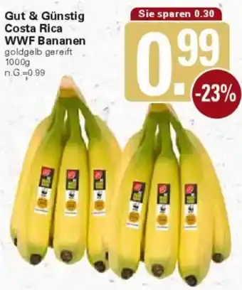 WEZ Gut & Günstig Costa Rica WWF Bananen Angebot