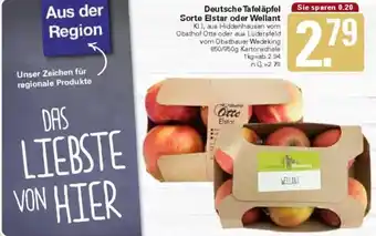WEZ Deutsche Tafeläpfel Sorte Elstar oder Wellant Angebot