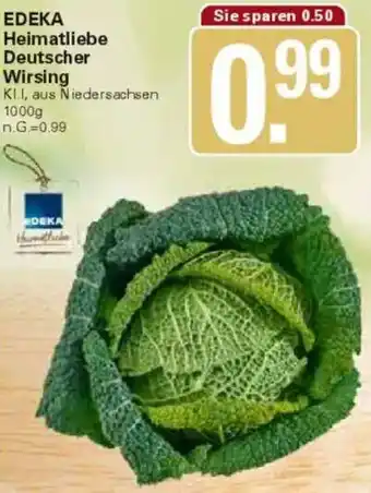 WEZ EDEKA Heimatliebe Deutscher Wirsing Angebot
