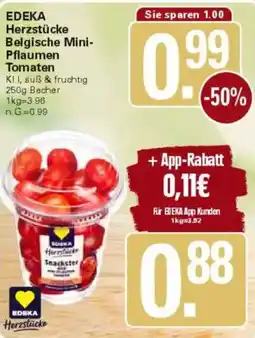 WEZ EDEKA Herzstücke Belgische Mini Pflaumen Tomaten Angebot