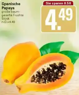 WEZ Spanische Papaya Angebot