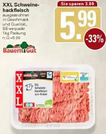 WEZ Bauern Gut XXL Schweinehackfleisch Angebot
