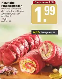 WEZ Herzhafte Rinderrouladen Angebot