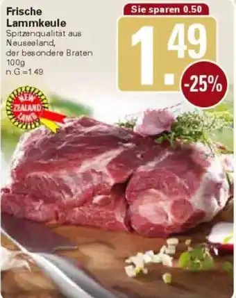WEZ Frische Lammkeule Angebot