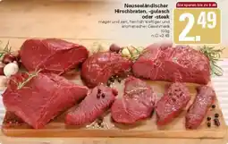WEZ Neuseeländischer Hirschbraten, -gulasch oder -steak Angebot