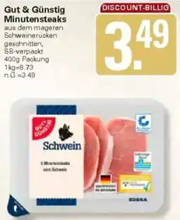 WEZ Gut & Günstig Minutensteak Angebot
