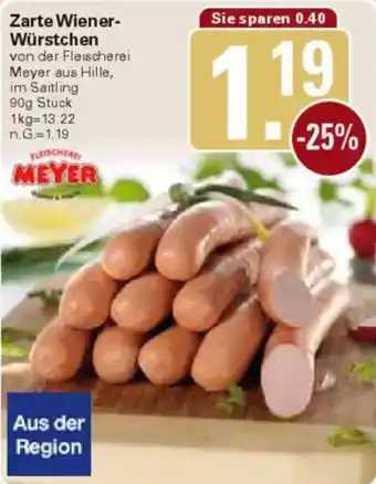 WEZ MEYER Zarte Wiener Würstchen Angebot
