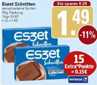 WEZ Eszet Schnitten Angebot
