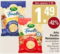 WEZ Arla Finello Reibekäse Angebot