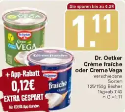 WEZ Dr. Oetker Crème fraîche oder Creme Vega Angebot