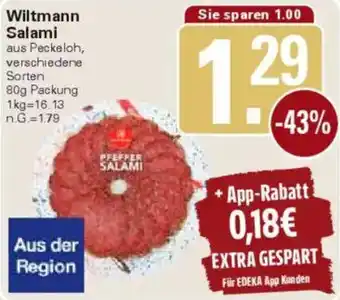 WEZ Wiltmann Salami Angebot