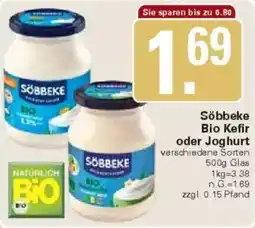 WEZ Söbbeke Bio Kefir oder Joghurt Angebot