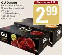 WEZ GÜ Dessert Angebot