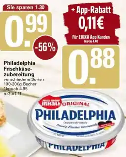WEZ Philadelphia Frischkäsezubereitung Angebot