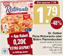 WEZ Dr. Oetker Pizza Ristorante oder Bistro Flammkuchen Angebot