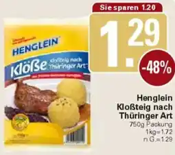 WEZ Henglein Kloẞteig nach Thüringer Art Angebot