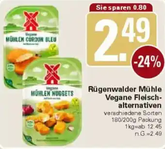 WEZ Rügenwalder Mühle Vegane Fleischalternativen Angebot