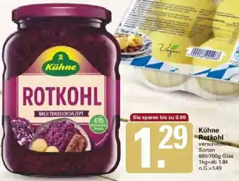 WEZ Kühne Rotkohl Angebot