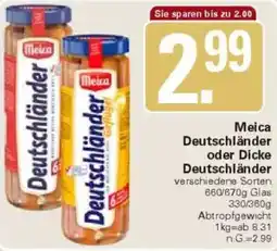 WEZ Meica Deutschländer oder Dicke Deutschländer Angebot