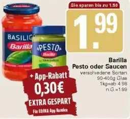 WEZ Barilla Pesto oder Saucen Angebot