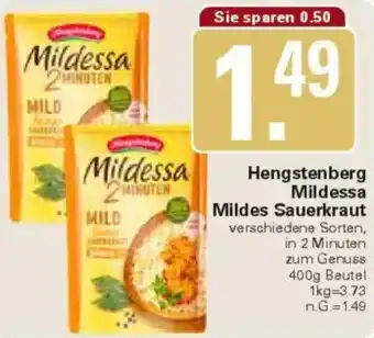 WEZ Hengstenberg Mildessa Mildes Sauerkraut Angebot