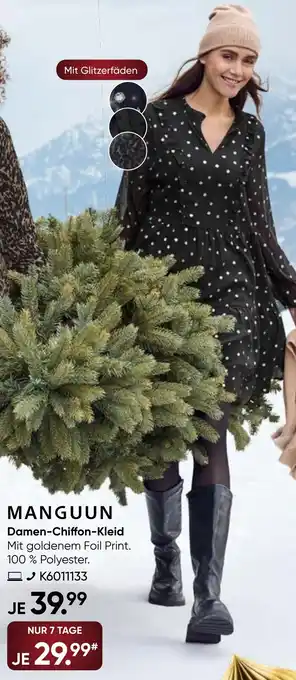 Galeria MANGUUN Damen-Chiffon-Kleid Angebot