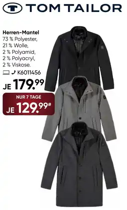 Galeria TOM TAILOR Herren-Mantel Angebot